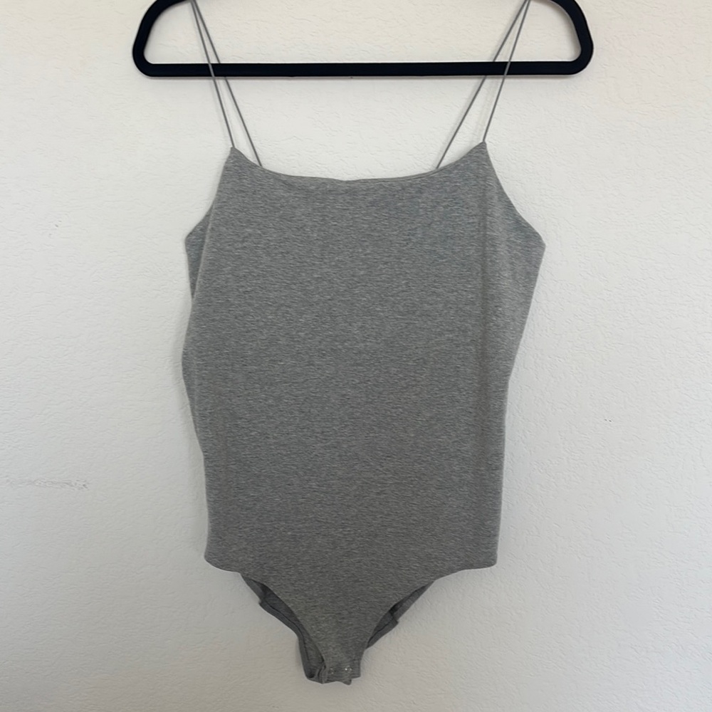 Wild Fable Heather Gray Bodysuit